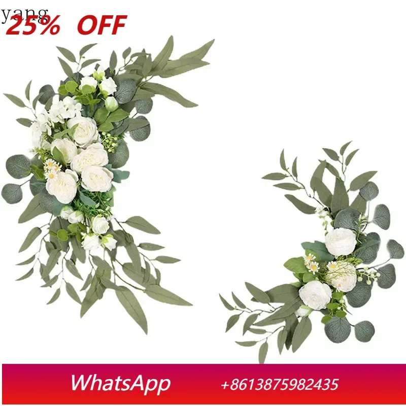 2Pcs Artificial Flower Rose Peony Welcome Wedding Guest Card Romantic Arch Wedding Ceremon Reception Background Wall Decoration
2Pcs Artificial Flower Rose Peony Welcome Wedding Guest Card Romantic Arch Wedding Ceremon Reception Background Wall Decoration