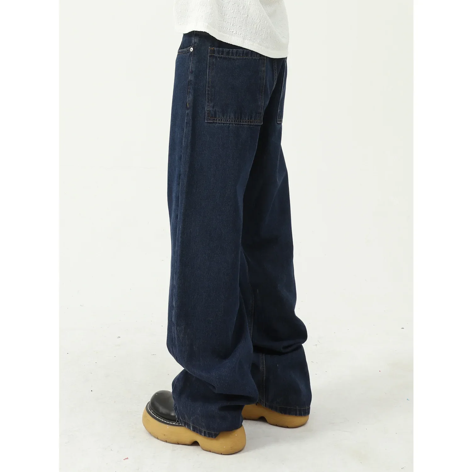 Men Jeans Washed Straight Jean Denim Pants Ankle Length Mid Waist Loose Zipper Fly Spliced Solid Flat Pockets High Street Man
Men Jeans Washed Straight Jean Denim Pants Ankle Length Mid Waist Loose Zipper Fly Spliced Solid Flat Pockets High Street Man