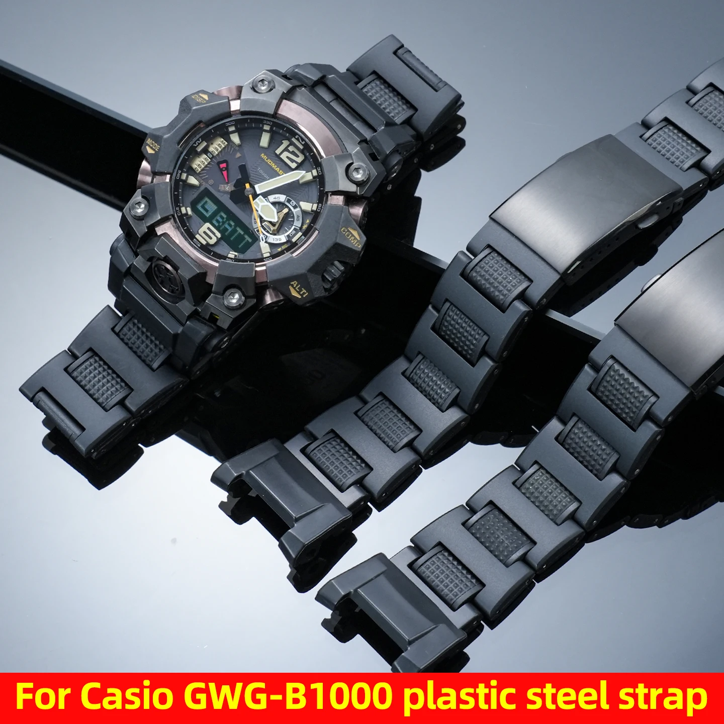 For G-SHOCK Casio GWG-B1000 Lightweight Plastic Steel Strap 5713 third generation Mud King Modified Waterproof Sports watch band
For G-SHOCK Casio GWG-B1000 Lightweight Plastic Steel Strap 5713 third generation Mud King Modified Waterproof Sports watch band