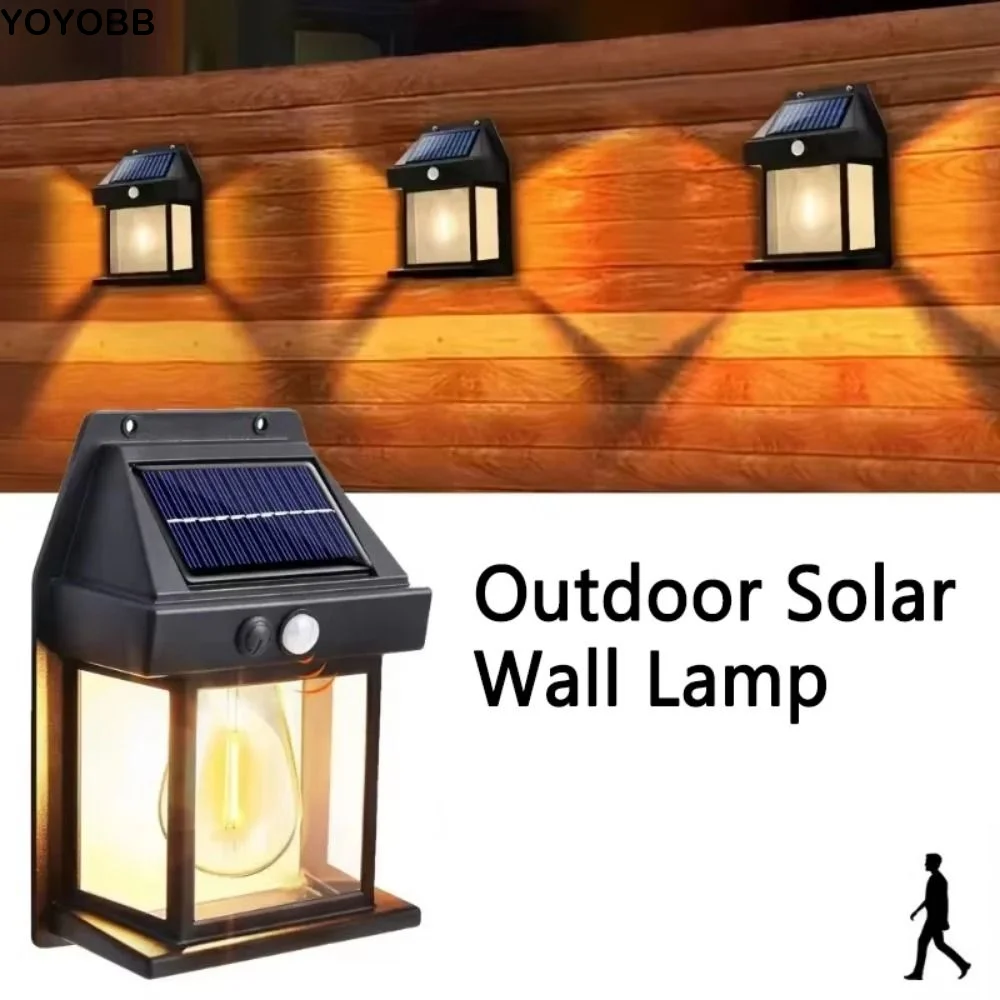 Tungsten Filament Solar Wall Llights Motion Sensor Lighting Wall Waterproof Lamp Household Light Solar Charging
Tungsten Filament Solar Wall Llights Motion Sensor Lighting Wall Waterproof Lamp Household Light Solar Charging