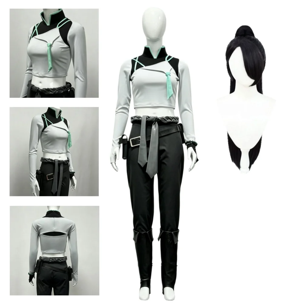 Game Sage Cosplay Costume Full Set VALORANT Sage Costume Wig
Game Sage Cosplay Costume Full Set VALORANT Sage Costume Wig
