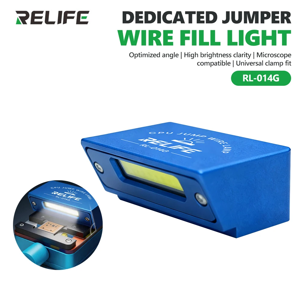 RELIFE RL-014G Chip Lighting Lamp 5V Type-C for Mobile Phone Tablet PCB Chip Jumper Wire Repair Illumination Tool
RELIFE RL-014G Chip Lighting Lamp 5V Type-C for Mobile Phone Tablet PCB Chip Jumper Wire Repair Illumination Tool