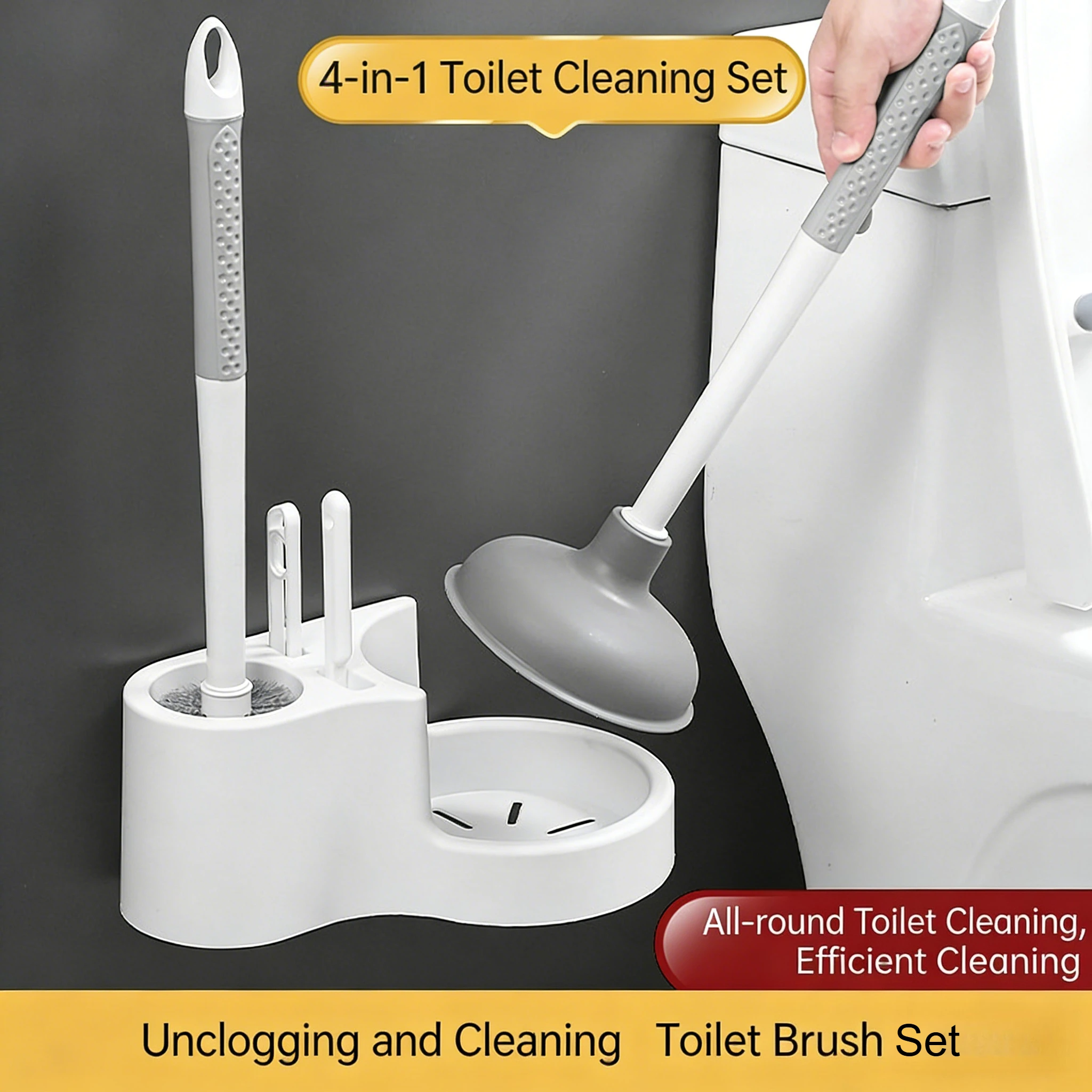 Wall Hanging Toilet Cleaning WC Brush Holder Long Handled Silicone Water Proof Quick Drying Soft Bristles Bathroom Accessories
Wall Hanging Toilet Cleaning WC Brush Holder Long Handled Silicone Water Proof Quick Drying Soft Bristles Bathroom Accessories