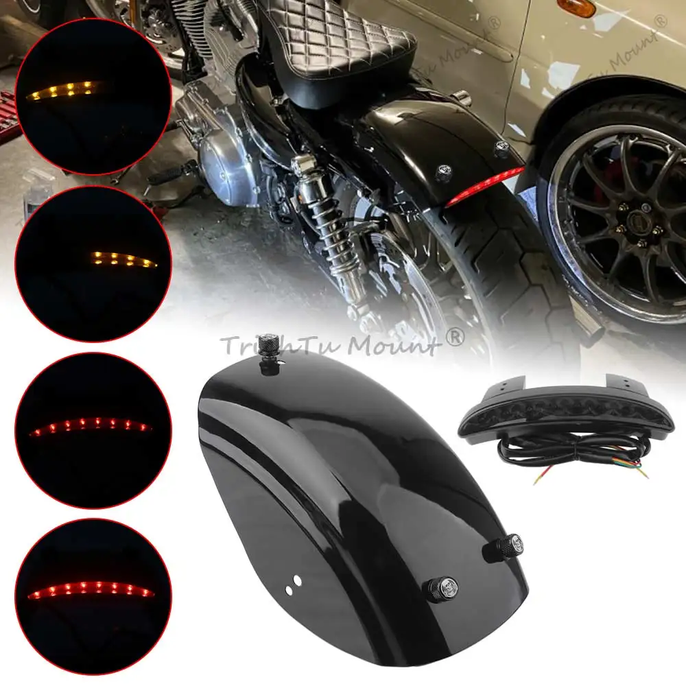 1 Set Motorcycle Rear Fender Short Mudguard w Integrated Tail Light For Harley Sportster XL883 XL1200 Iron Forty‑Eight 2006-2022
1 Set Motorcycle Rear Fender Short Mudguard w Integrated Tail Light For Harley Sportster XL883 XL1200 Iron Forty‑Eight 2006-2022