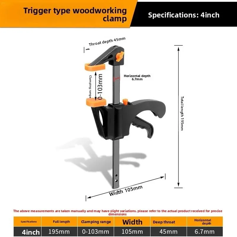 For Wooden Board Clamp Metal Fixed Clamp Hand Tool Set Mini 4 Inch F 5pc Woodworking Clamp Locator Nylon Fast
For Wooden Board Clamp Metal Fixed Clamp Hand Tool Set Mini 4 Inch F 5pc Woodworking Clamp Locator Nylon Fast