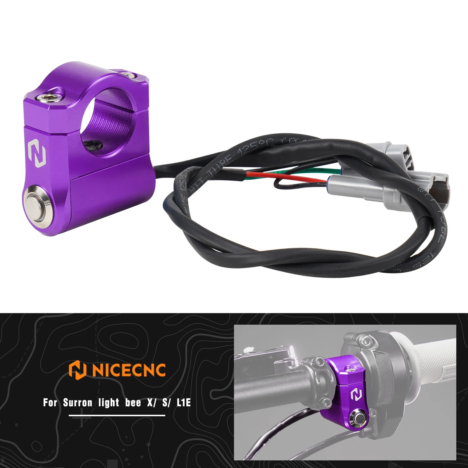 NICECNC For Sur-Ron light bee X S Segway X 160 X260 Surron light bee X/S Electrical Motorbike Plug and Play Headlight Switch
NICECNC For Sur-Ron light bee X S Segway X 160 X260 Surron light bee X/S Electrical Motorbike Plug and Play Headlight Switch