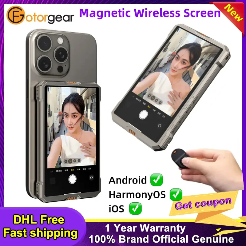 Fotorgear MS01 Smartphone Wireless Magnetic Selfie Monitor Screen For Smartphone Vlog Live Stream Video Recording VS KingMa PH01
Fotorgear MS01 Smartphone Wireless Magnetic Selfie Monitor Screen For Smartphone Vlog Live Stream Video Recording VS KingMa PH01