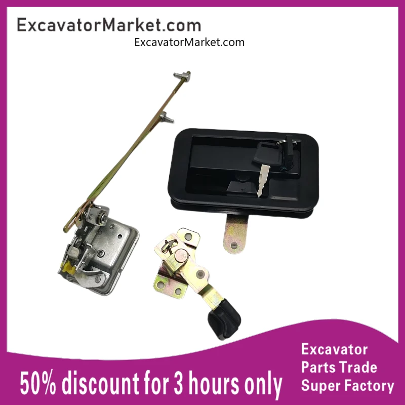 for Excavator Sany sy135 215 235 285 305 365-8-9 Excavator cab door lock assembly accessories 
for Excavator Sany sy135 215 235 285 305 365-8-9 Excavator cab door lock assembly accessories