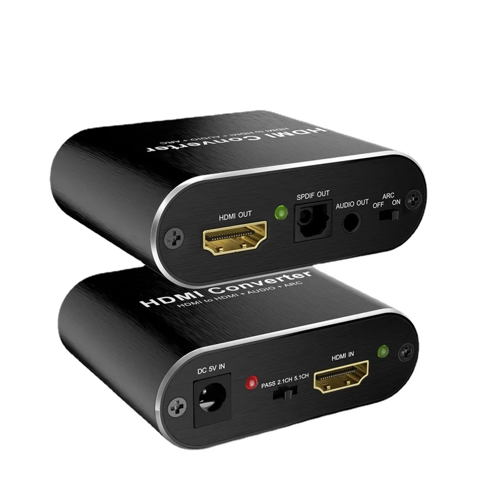 4K 60Hz HDMI Audio Extractor 5.1 HDMI Audio Extractor Splitter HDMI To Audio Extractor Optical SPDIF + 3.5mm Stereo
4K 60Hz HDMI Audio Extractor 5.1 HDMI Audio Extractor Splitter HDMI To Audio Extractor Optical SPDIF + 3.5mm Stereo