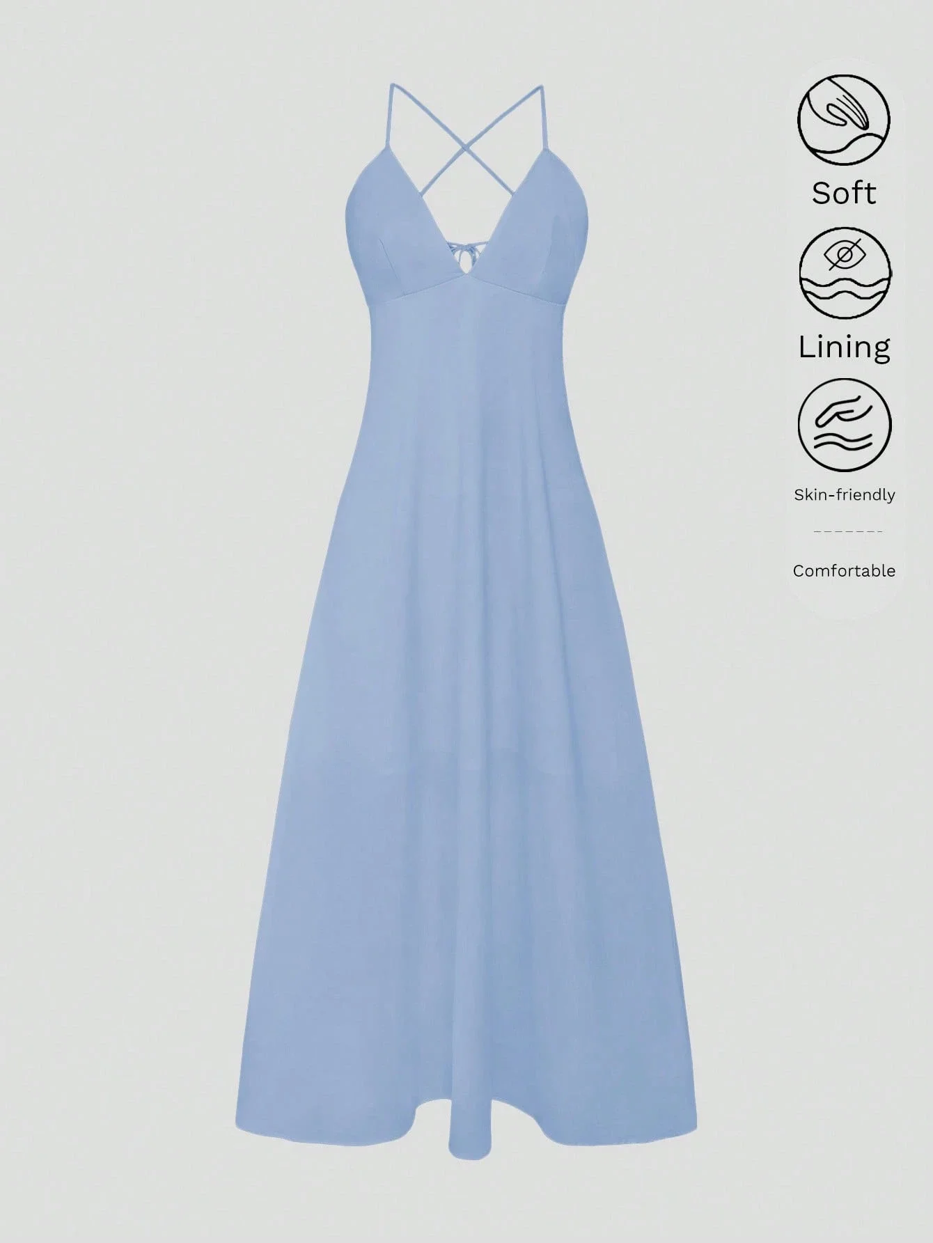 Women's Satin V-Neck Elegant Floor-Length Dress For Summer Parties And Formal Occasions
Women's Satin V-Neck Elegant Floor-Length Dress For Summer Parties And Formal Occasions