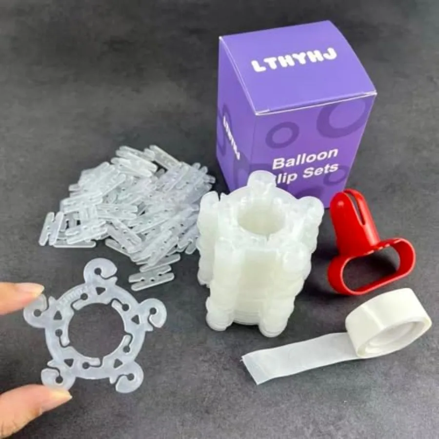 80 Balloon Clips and 100 Dots Glue Points and a Tie, Connector, for wedding, parties, etc. Arch tool
80 Balloon Clips and 100 Dots Glue Points and a Tie, Connector, for wedding, parties, etc. Arch tool