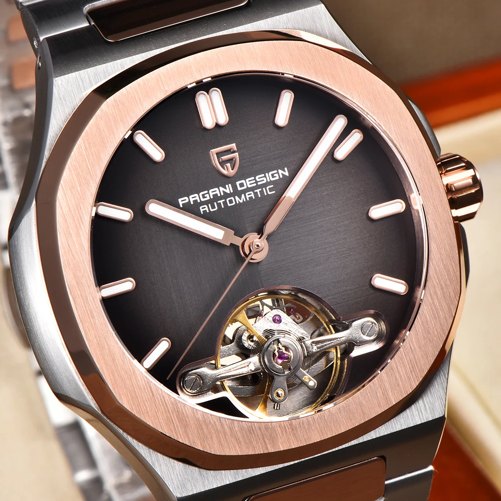Men's Watches 2025 New PAGANI DESIGN Tourbillon Mechanical Wristwatches Luxury Rose Gold Automatic Watch For Men Sapphire Mirror
Men's Watches 2025 New PAGANI DESIGN Tourbillon Mechanical Wristwatches Luxury Rose Gold Automatic Watch For Men Sapphire Mirror