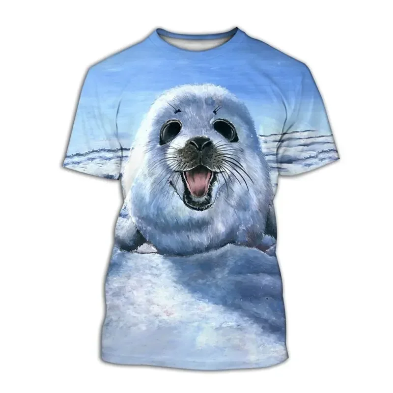 3D printed short sleeved T-shirts for male and female animals, large casual street clothing, new summer fashion
3D printed short sleeved T-shirts for male and female animals, large casual street clothing, new summer fashion