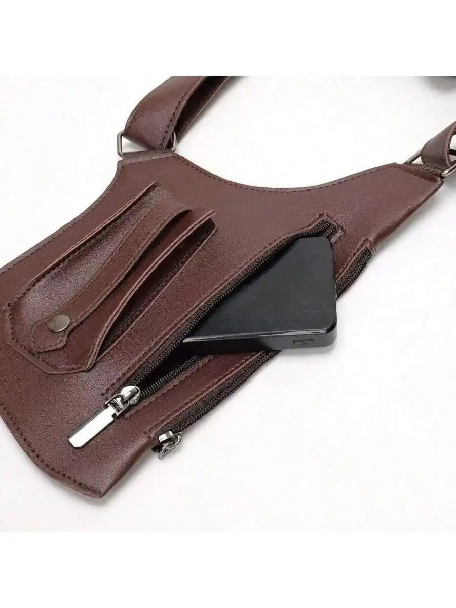 Leather Underarm Strap Wallet With Zipper Pockets Adjustable Anti-Theft Shoulder Bag For Men And Women
Leather Underarm Strap Wallet With Zipper Pockets Adjustable Anti-Theft Shoulder Bag For Men And Women