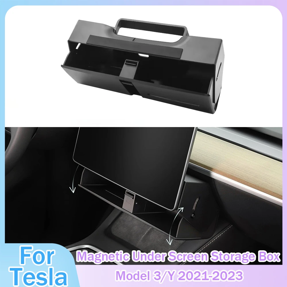 Hidden Under Screen Storage Box For Tesla Model 3/Y 2021-2023 Magnetic Center Console Organizer Dashboard Interior Accessories
Hidden Under Screen Storage Box For Tesla Model 3/Y 2021-2023 Magnetic Center Console Organizer Dashboard Interior Accessories