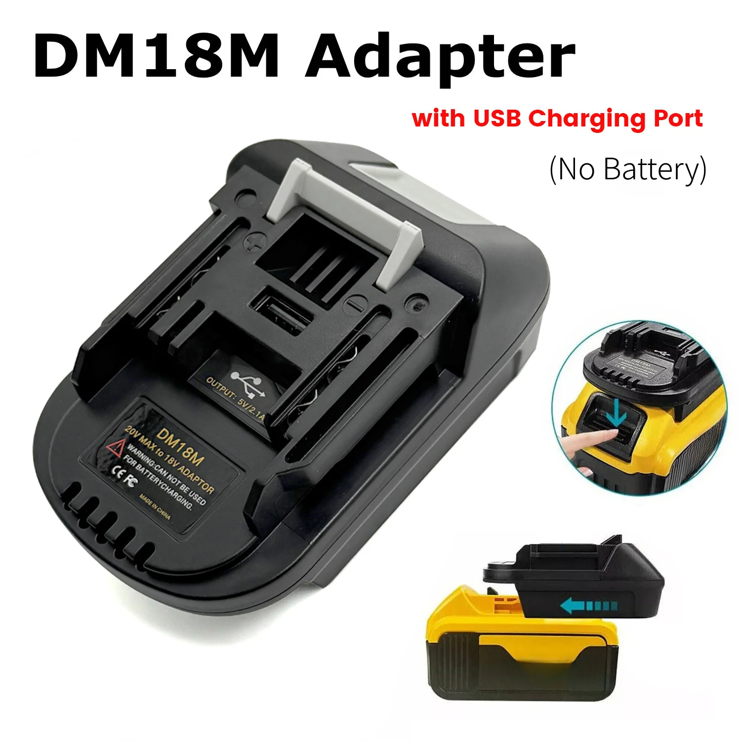 Electric Power Tool Adapter Converter DM18M Battery Adapter for Dewalt DCB200 DCB205 20V Lithium to for Makita BL1830
Electric Power Tool Adapter Converter DM18M Battery Adapter for Dewalt DCB200 DCB205 20V Lithium to for Makita BL1830