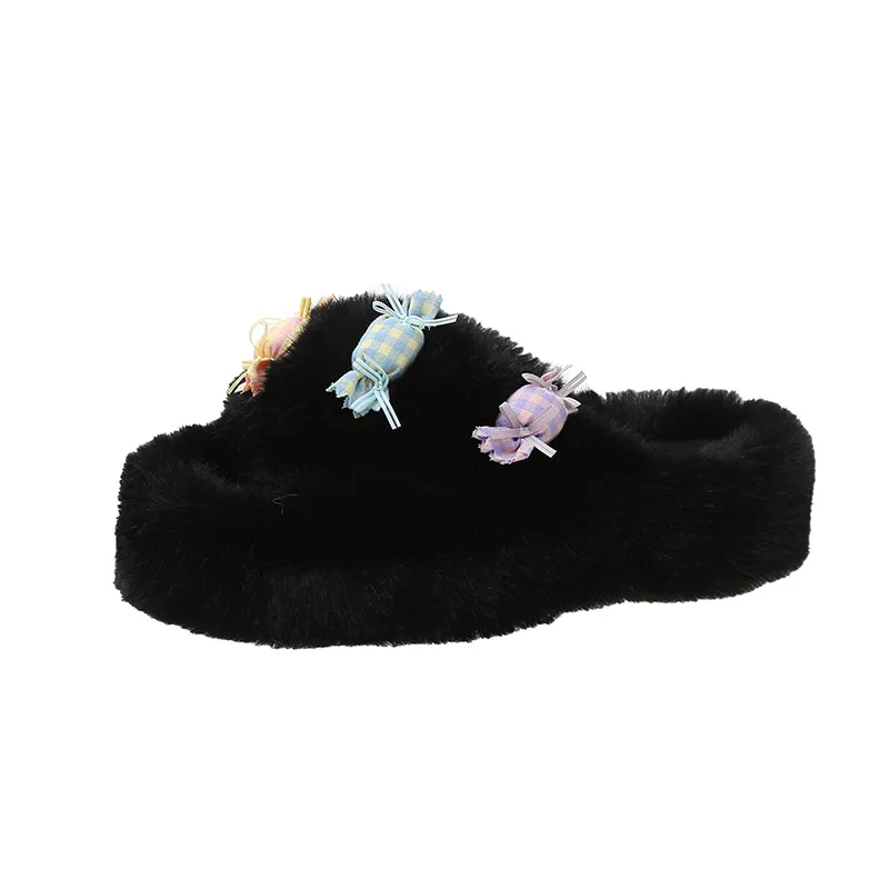 Fluffy Slippers Women Shoes Insect Decor Gold Color Sandals Ladies Flip Flops Furry Winter Luxury Slippers Casual Indoor 2022
Fluffy Slippers Women Shoes Insect Decor Gold Color Sandals Ladies Flip Flops Furry Winter Luxury Slippers Casual Indoor 2022