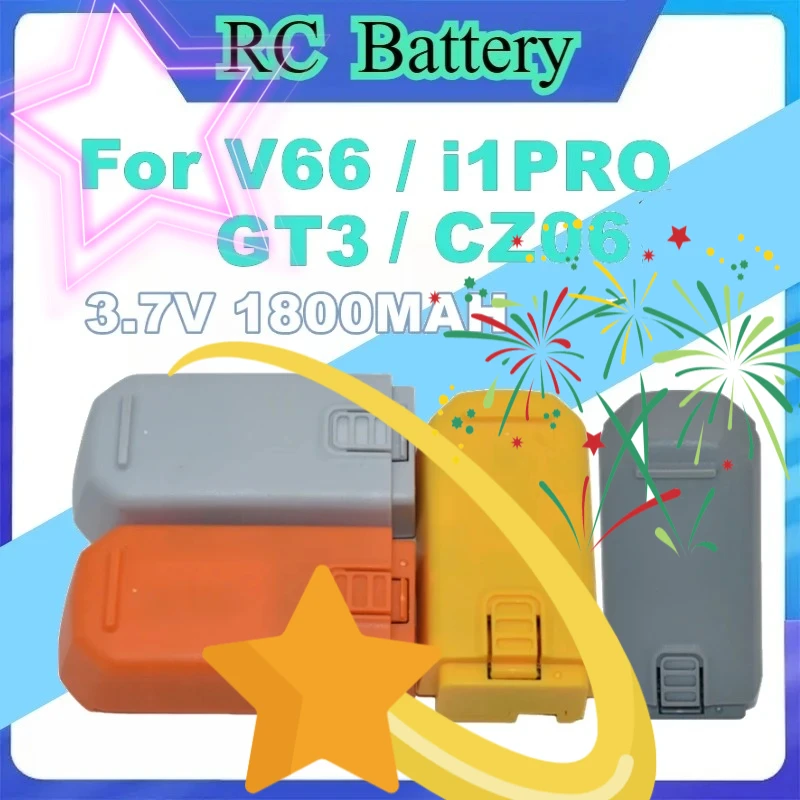 3.7V 1800mAh Battery For V66/GT3/CZ06/i1 Pro Mini Drone RC Quadcopter Replacement Battery and Accessory Parts
3.7V 1800mAh Battery For V66/GT3/CZ06/i1 Pro Mini Drone RC Quadcopter Replacement Battery and Accessory Parts