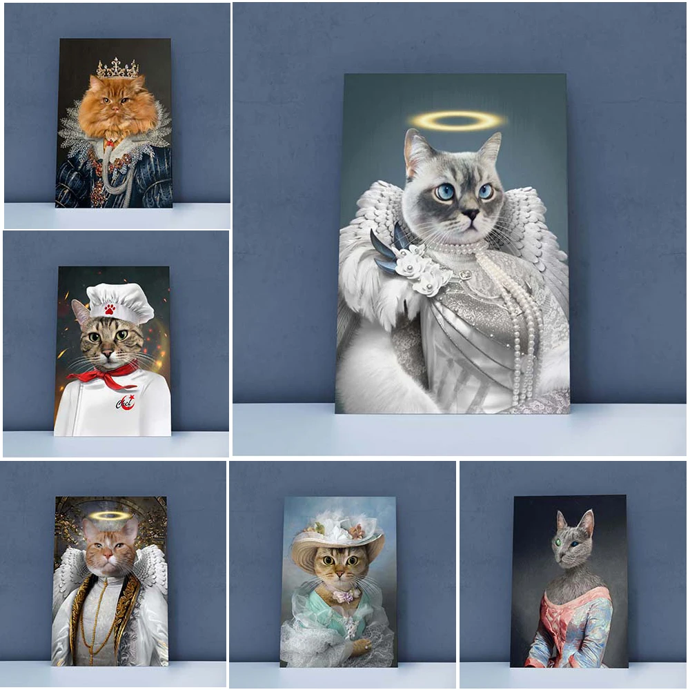 Vintage Funny Pet Cat Photo Animal Dog Wall Pictures For Living Room Nordic Poster Wall Art Canvas Painting Home Decor Unframed
Vintage Funny Pet Cat Photo Animal Dog Wall Pictures For Living Room Nordic Poster Wall Art Canvas Painting Home Decor Unframed