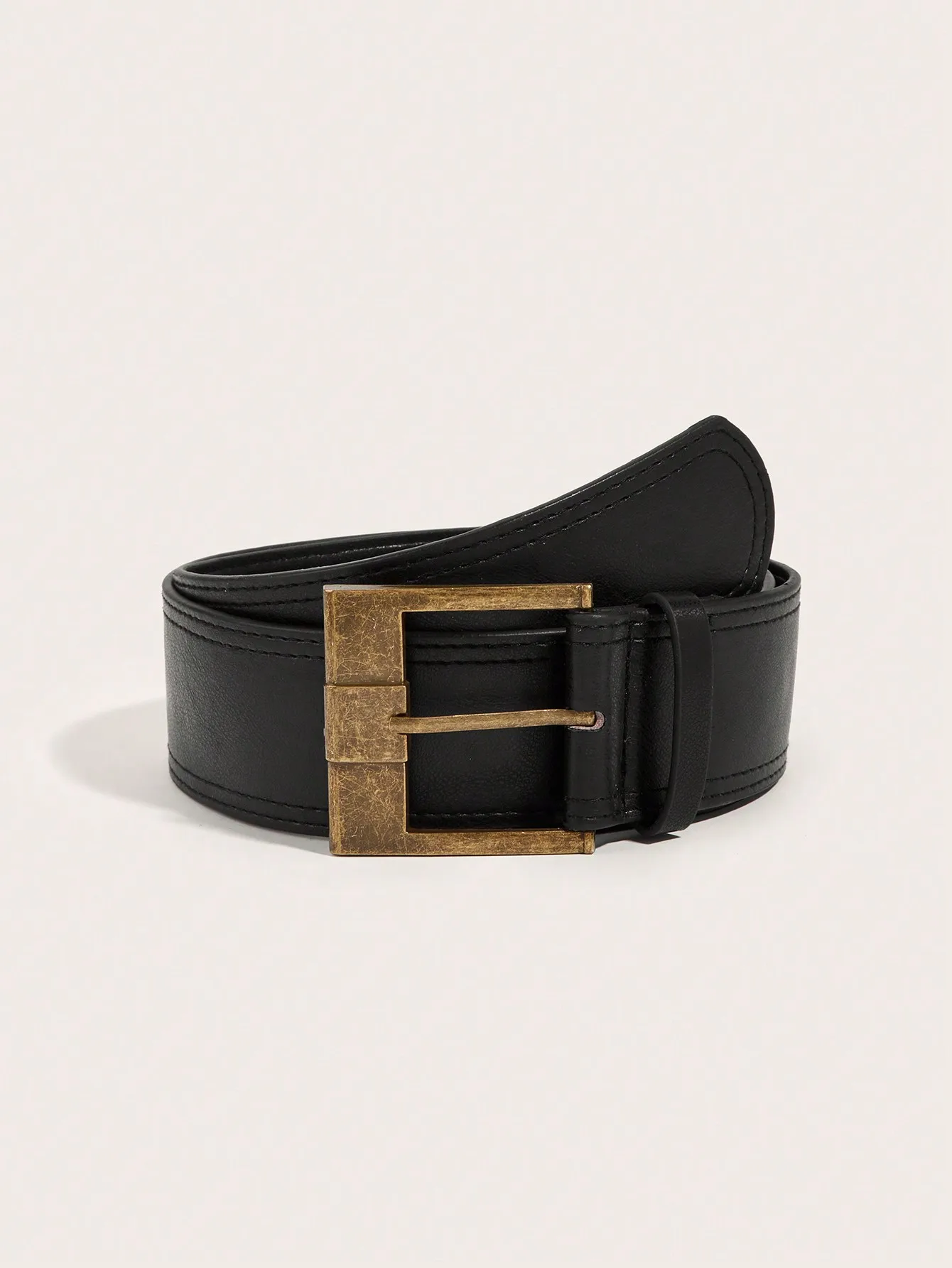 1pc Women's Retro Copper Square Buckle Velvet Wide Waist Belt, Suitable For Dresses And Coats
1pc Women's Retro Copper Square Buckle Velvet Wide Waist Belt, Suitable For Dresses And Coats