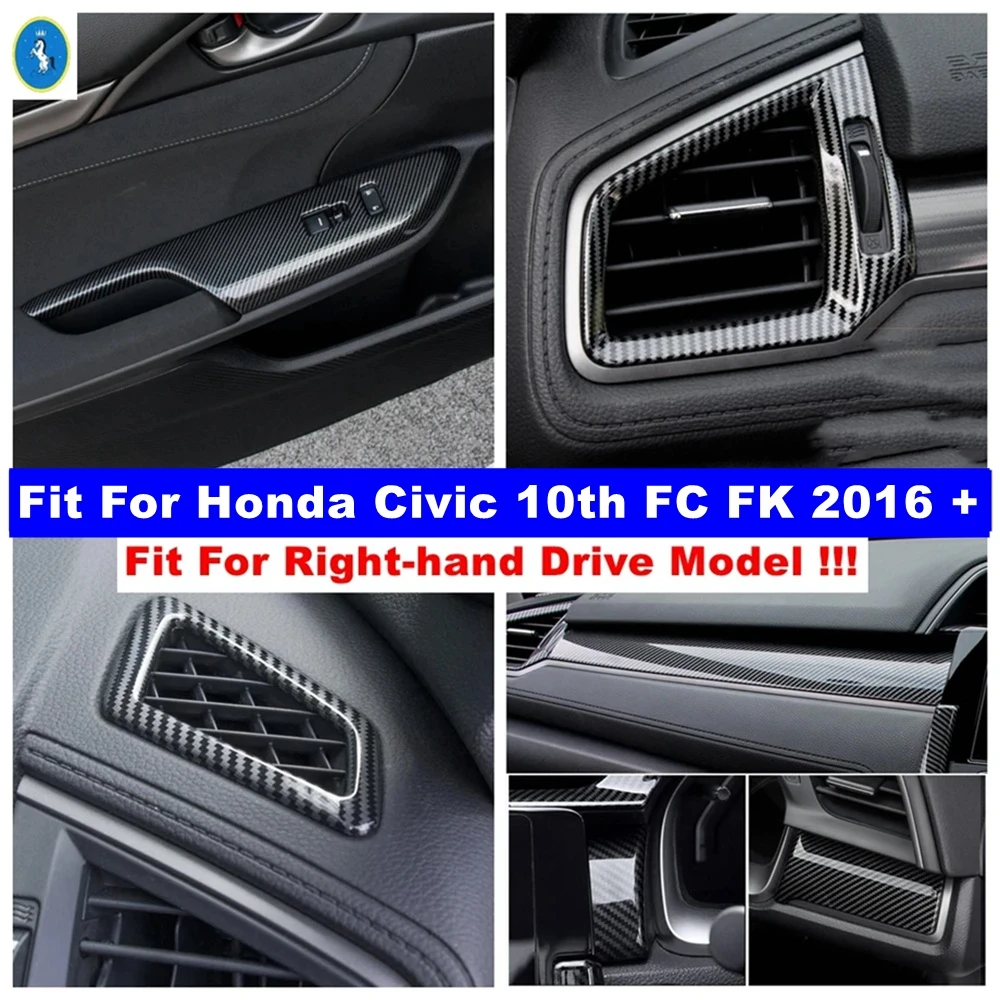 Car Center Control Strips / Window Glass Lift / AC Vent Outlet Cover Trim ABS Accessories For Honda Civic 10th FC FK 2016 - 2020
Car Center Control Strips / Window Glass Lift / AC Vent Outlet Cover Trim ABS Accessories For Honda Civic 10th FC FK 2016 - 2020