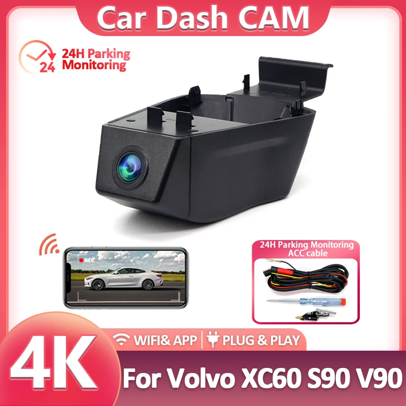 Для Volvo XC60 S90 V90 2022 2023 2024 Plug and Play Автомобильный видеорегистратор Видеорегистратор Видеорегистратор Ночное видение 24 часа Монитор Аксессуары
Для Volvo XC60 S90 V90 2022 2023 2024 Plug and Play Автомобильный видеорегистратор Видеорегистратор Видеорегистратор Ночное видение 24 часа Монитор Аксессуары
