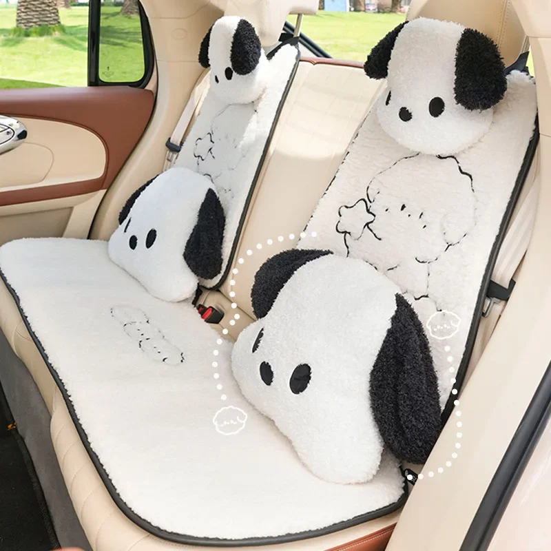 Creative Black White Dog Car Seat Cover Car Cushion Lambskin Cartoon Embroidery Car Non-slip Warm Universal Seat Covers
Creative Black White Dog Car Seat Cover Car Cushion Lambskin Cartoon Embroidery Car Non-slip Warm Universal Seat Covers