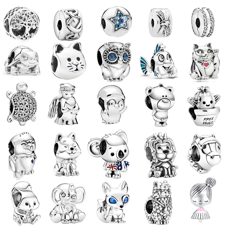 925 Sterling Silver Cute Little Cat And Bear Cartoon Animal Original Playful Charm Beads Suitable For Making Holiday Gifts
925 Sterling Silver Cute Little Cat And Bear Cartoon Animal Original Playful Charm Beads Suitable For Making Holiday Gifts
