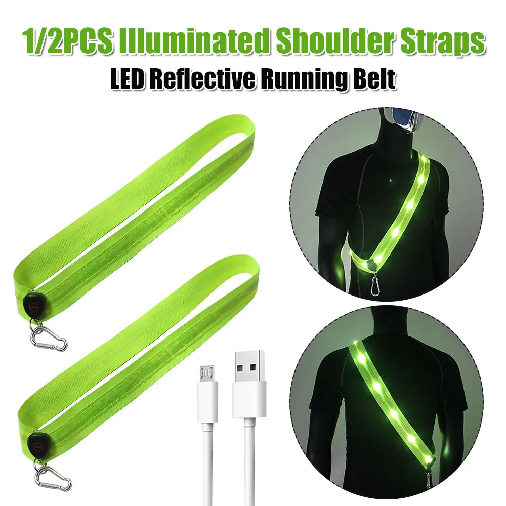 Reflective Straps Rechargeable Illuminated Shoulder Straps for Men Women Night Safety Outdoor Hiking Jogging Walking Light Gear
Reflective Straps Rechargeable Illuminated Shoulder Straps for Men Women Night Safety Outdoor Hiking Jogging Walking Light Gear