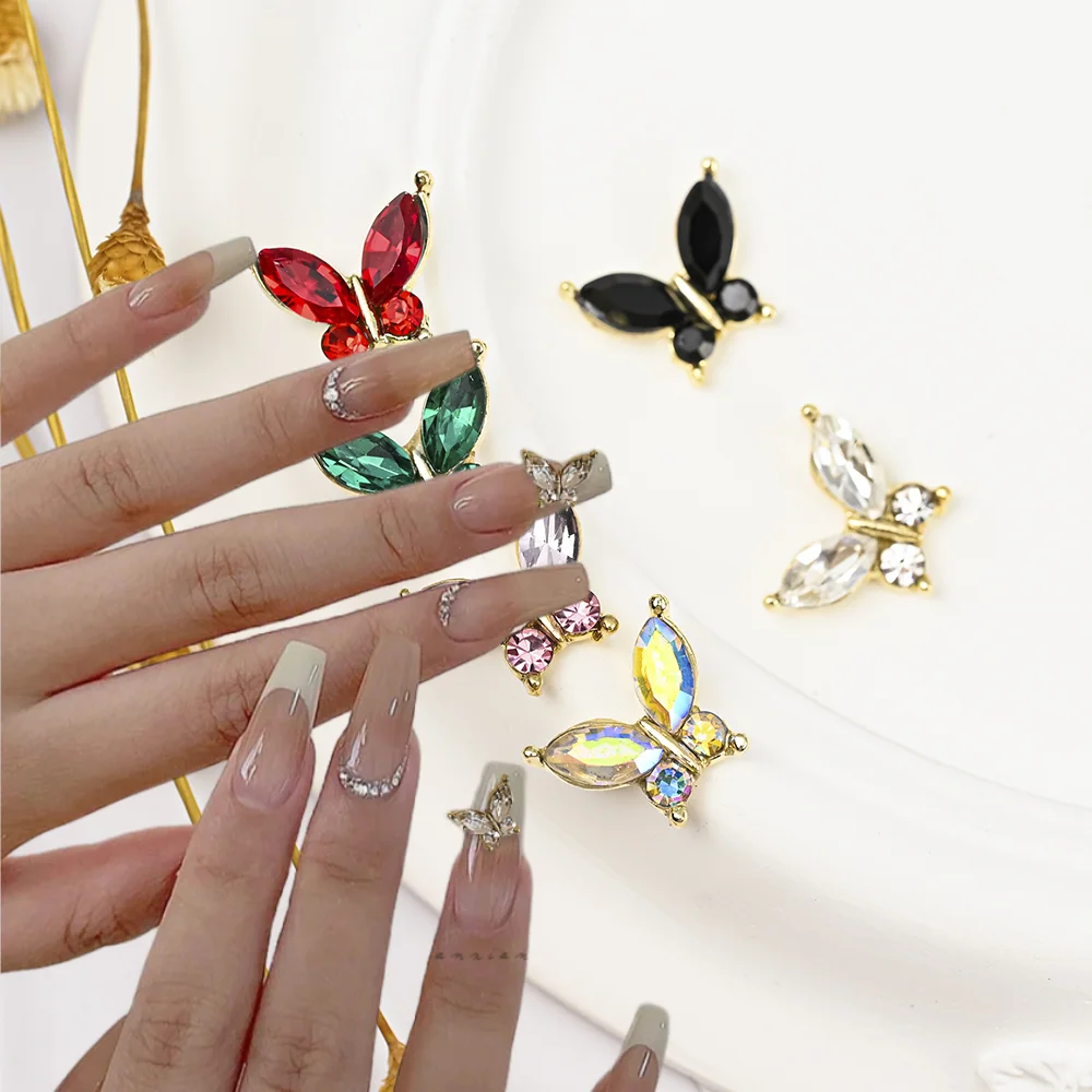 10Pcs/bag Crystal Butterfly Glitter 3D Zircon Nails Rhinestones Nail Charms 2023 DIY NEW Jewelry Nail Art Manicure Decorations #
10Pcs/bag Crystal Butterfly Glitter 3D Zircon Nails Rhinestones Nail Charms 2023 DIY NEW Jewelry Nail Art Manicure Decorations #