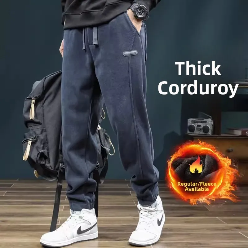 Мужские повседневные брюки из вельвета на флисовой подкладке, свободного кроя, для работы, осенне-зимние, модные, спортивные, универсальные
Мужские повседневные брюки из вельвета на флисовой подкладке, свободного кроя, для работы, осенне-зимние, модные, спортивные, универсальные