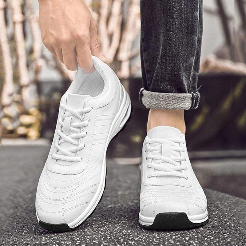 Men 10CM Invisible Height Increasing Sneakers Shock Absorbing Leather Elevator Shoes Lace Up Lightweight Walking Sports Trainers
Men 10CM Invisible Height Increasing Sneakers Shock Absorbing Leather Elevator Shoes Lace Up Lightweight Walking Sports Trainers