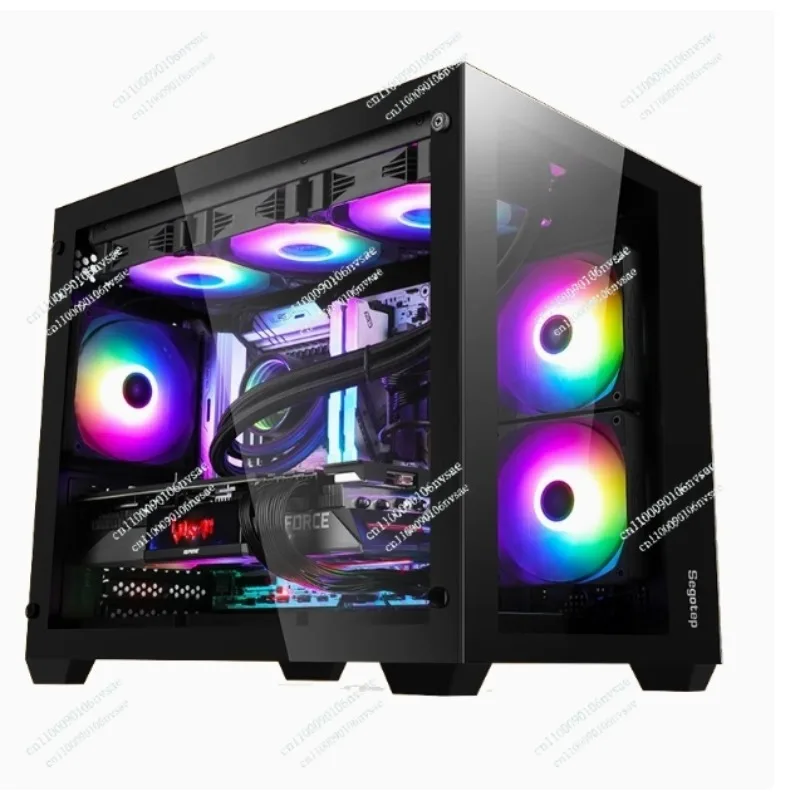 desktop computer case 360 water-cooled sea view room M-ATX white full side transparent main case
desktop computer case 360 water-cooled sea view room M-ATX white full side transparent main case