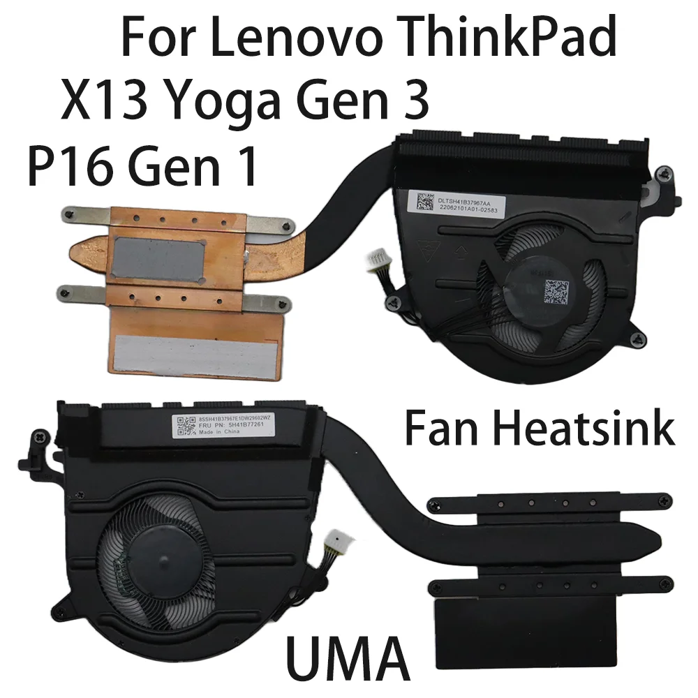 Original For Lenovo ThinkPad X13 Yoga Gen 3 P16 Gen 1 Fan Heatsink CPU Cooler Cooling 5H41B77261 5H41B77262 5H41B77344 UMA
Original For Lenovo ThinkPad X13 Yoga Gen 3 P16 Gen 1 Fan Heatsink CPU Cooler Cooling 5H41B77261 5H41B77262 5H41B77344 UMA