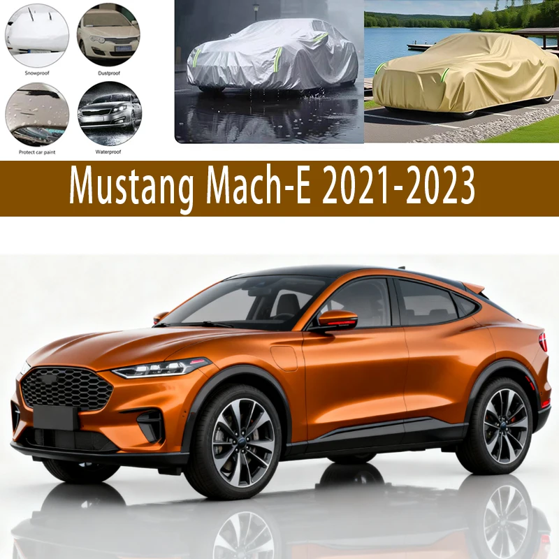 For Mach-E Mach E 2021-2023 Outdoor Protection Full Car Covers Snow Cover Sunshade Waterproof Dustproof Exterior Car accessories
For Mach-E Mach E 2021-2023 Outdoor Protection Full Car Covers Snow Cover Sunshade Waterproof Dustproof Exterior Car accessories