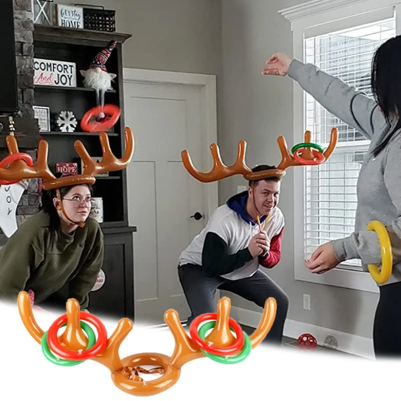 Christmas Decoration 1pc InflatableAntler Colar Game With 4 InflatableRings Decorated Deer Head CollarToys in Random Colors ForC
Christmas Decoration 1pc InflatableAntler Colar Game With 4 InflatableRings Decorated Deer Head CollarToys in Random Colors ForC