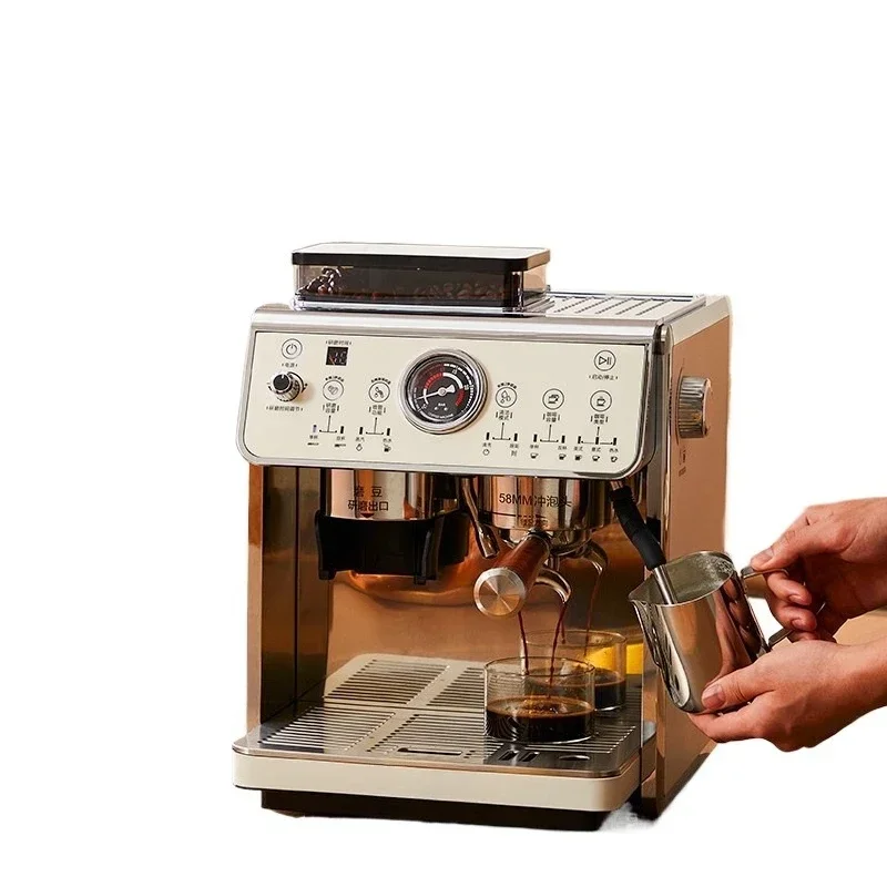 European and American 110V volt commercial standard Chalos Yi grinding integrated espresso machine household full semi-automatic
European and American 110V volt commercial standard Chalos Yi grinding integrated espresso machine household full semi-automatic