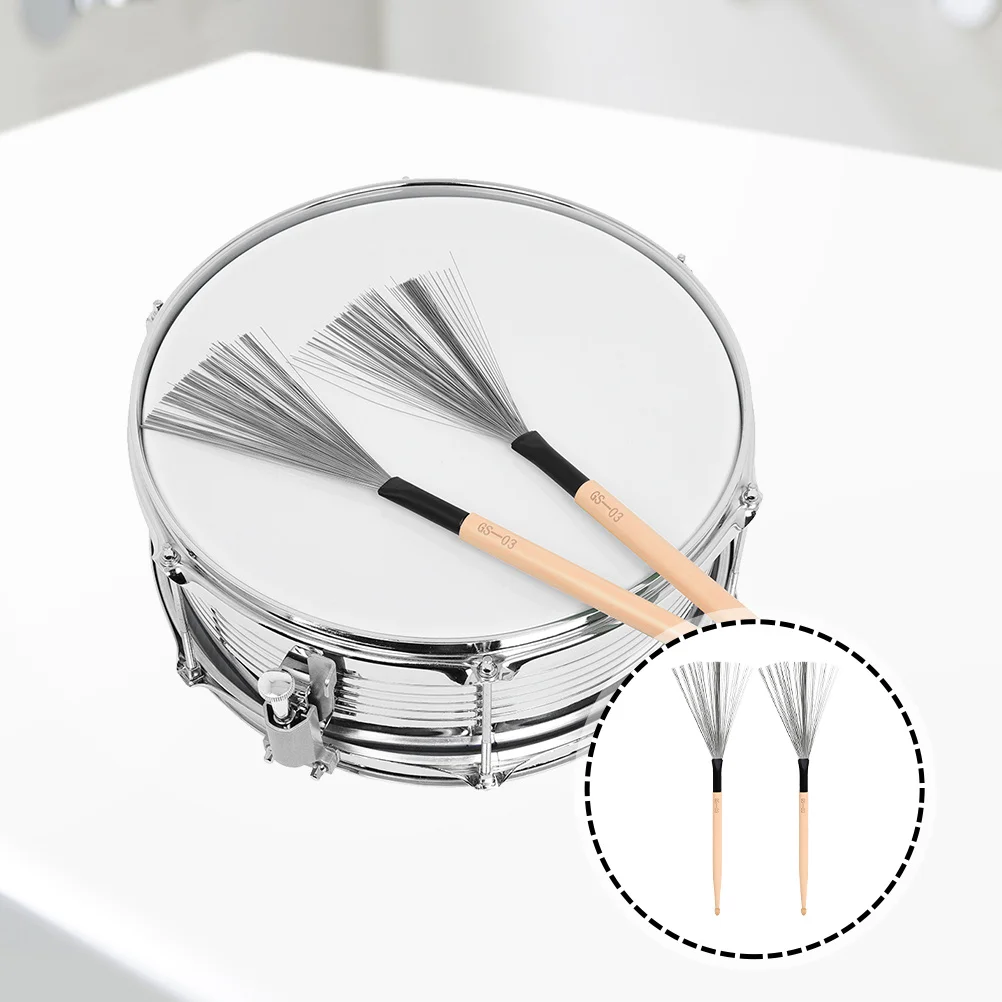 1 Pair Maple Wood Drumsticks Carbon Steel Wire Brush For Jazz Percussion Instrument Portable Drum Set Accessory Drum Brush
1 Pair Maple Wood Drumsticks Carbon Steel Wire Brush For Jazz Percussion Instrument Portable Drum Set Accessory Drum Brush