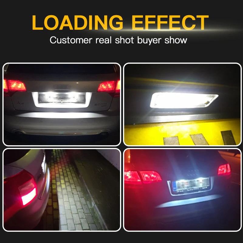 2PCS LED Number Plate Light For Audi A3 A4 S4 RS4 Q7 A8 S8 B6 B7 A6 RS6 S6 C6 S5 Avant Canbus Error Free License Plate Lamp 12V
2PCS LED Number Plate Light For Audi A3 A4 S4 RS4 Q7 A8 S8 B6 B7 A6 RS6 S6 C6 S5 Avant Canbus Error Free License Plate Lamp 12V