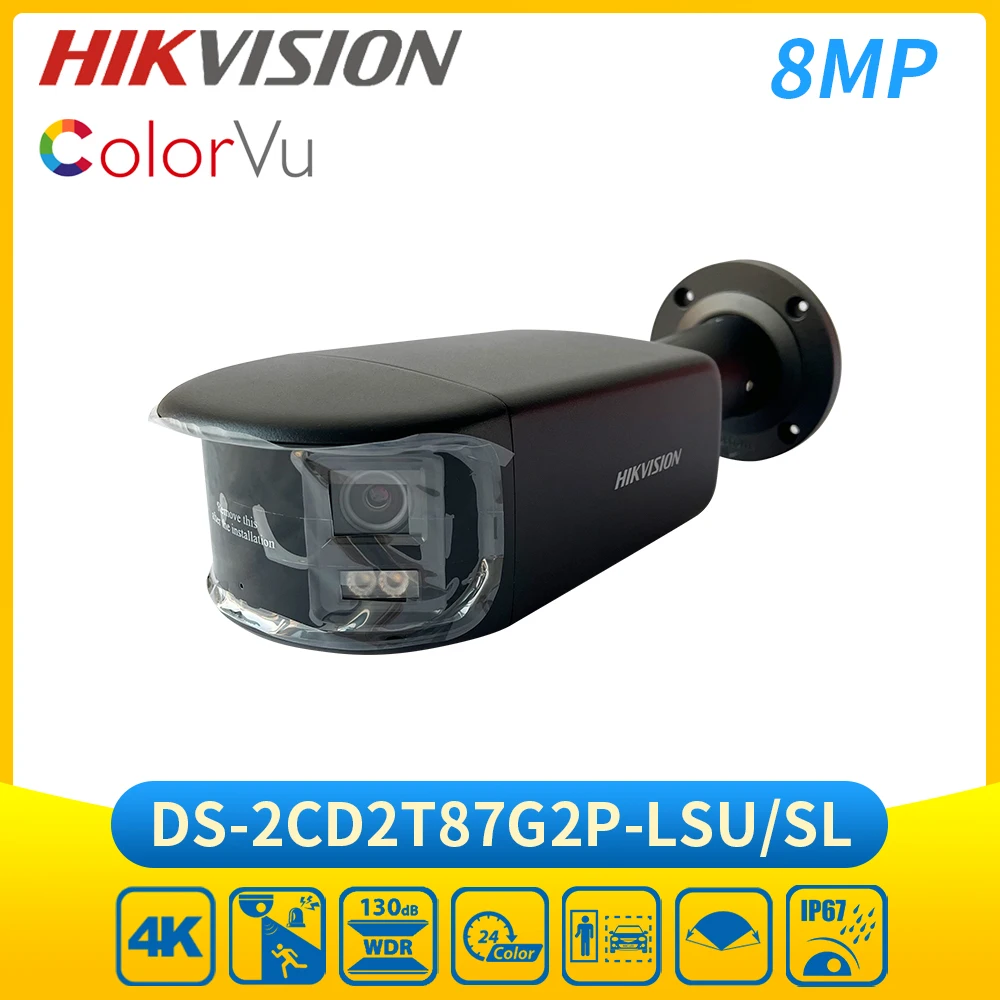 Hikvision DS-2CD2T87G2P-LSU/SL 8-мегапиксельная панорамная IP-камера ColorVu Bullet с двойным объективом, цветная ночная встроенная микрофонная камера безопасности 4K
Hikvision DS-2CD2T87G2P-LSU/SL 8-мегапиксельная панорамная IP-камера ColorVu Bullet с двойным объективом, цветная ночная встроенная микрофонная камера безопасности 4K