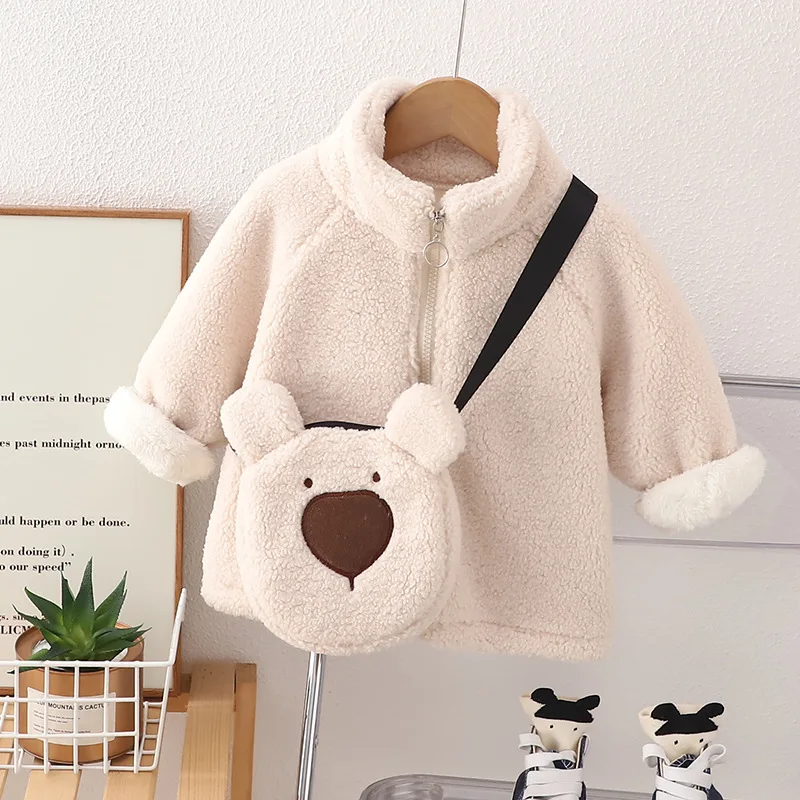 Autumn winter baby girls boys clothes kids outfits fleece jacket+bag for girls boys children clothing warm outerwear coats
Autumn winter baby girls boys clothes kids outfits fleece jacket+bag for girls boys children clothing warm outerwear coats