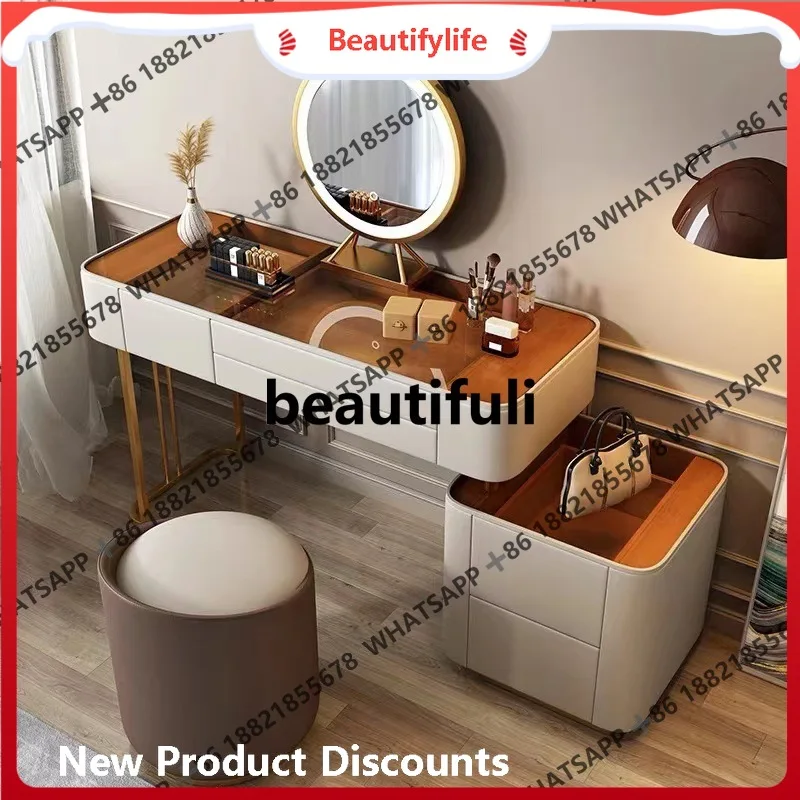 A55 Легкая роскошная столешница из цельного дерева, кожаный шкаф для хранения в спальне, прикроватная тумбочка, новый стиль
A55 Легкая роскошная столешница из цельного дерева, кожаный шкаф для хранения в спальне, прикроватная тумбочка, новый стиль