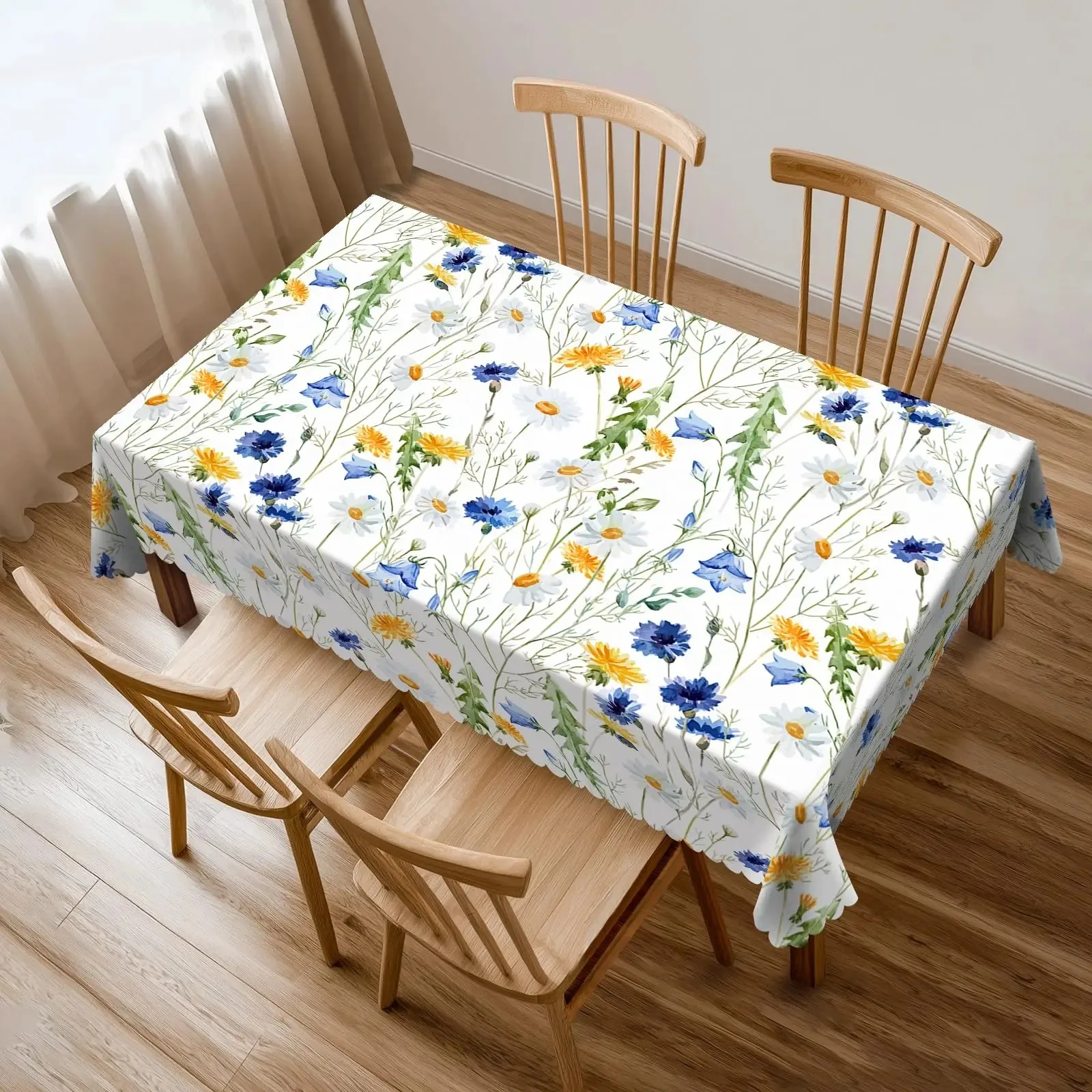 Fresh Wildflower Waterproof Polyester Tablecloth 2D Flat Printed Botanical Table Cover For Kitchen Dining Room Home Decor
Fresh Wildflower Waterproof Polyester Tablecloth 2D Flat Printed Botanical Table Cover For Kitchen Dining Room Home Decor