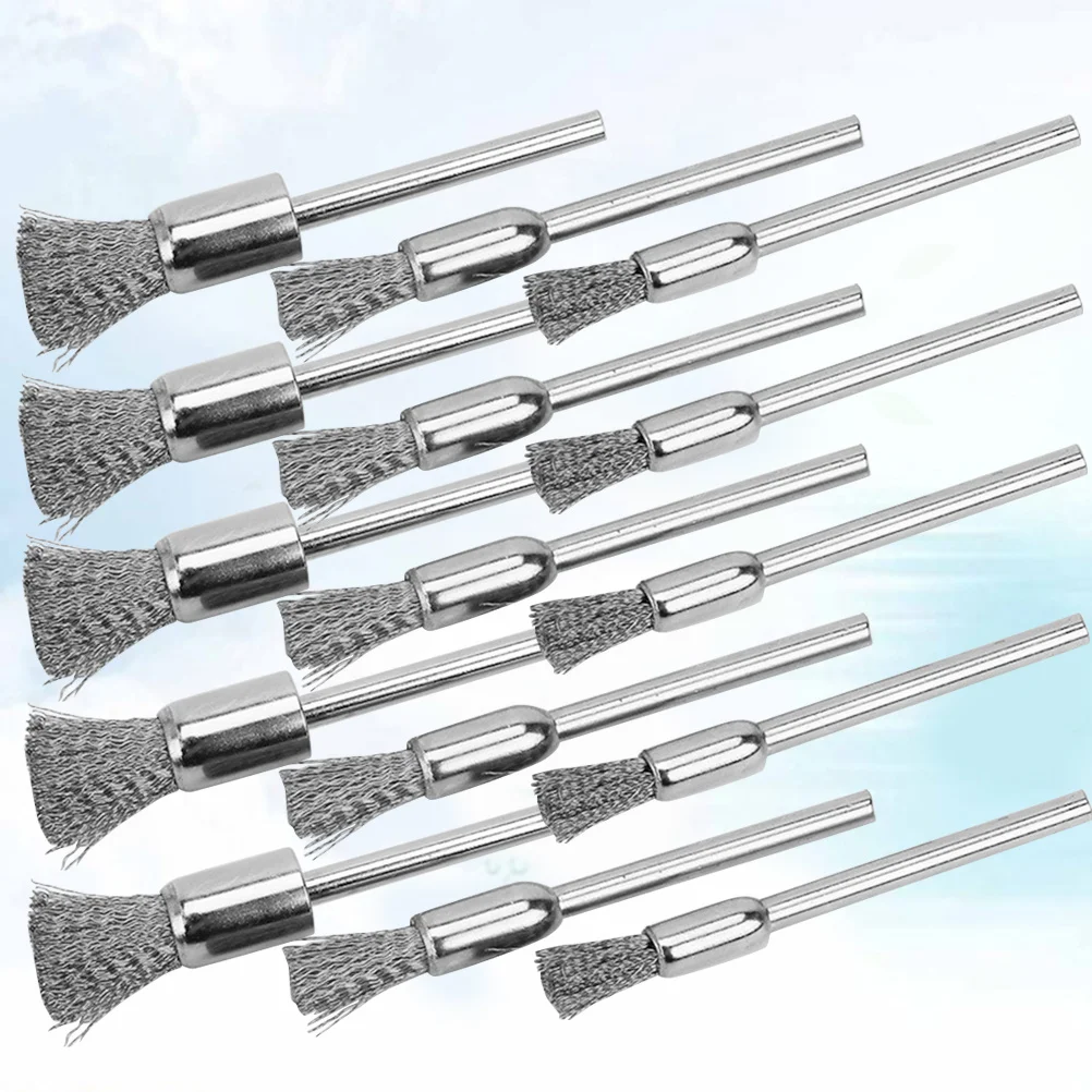 15Pcs Steel Wire Pen Brushes for Polishing Grinding Cleaning Metal Surfaces Tools Rust Removal High Efficiency
15Pcs Steel Wire Pen Brushes for Polishing Grinding Cleaning Metal Surfaces Tools Rust Removal High Efficiency