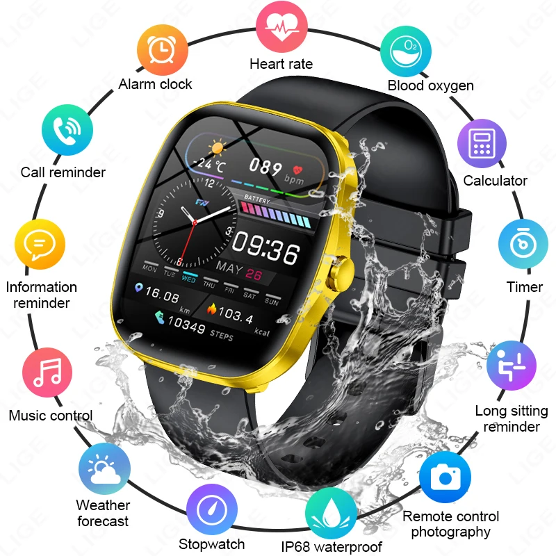 LIGE новые спортивные умные часы для мужчин и женщин, умные часы для женщин, менструальный мониторинг сердечного ритма, водонепроницаемые умные часы для звонков BT, женские
LIGE новые спортивные умные часы для мужчин и женщин, умные часы для женщин, менструальный мониторинг сердечного ритма, водонепроницаемые умные часы для звонков BT, женские