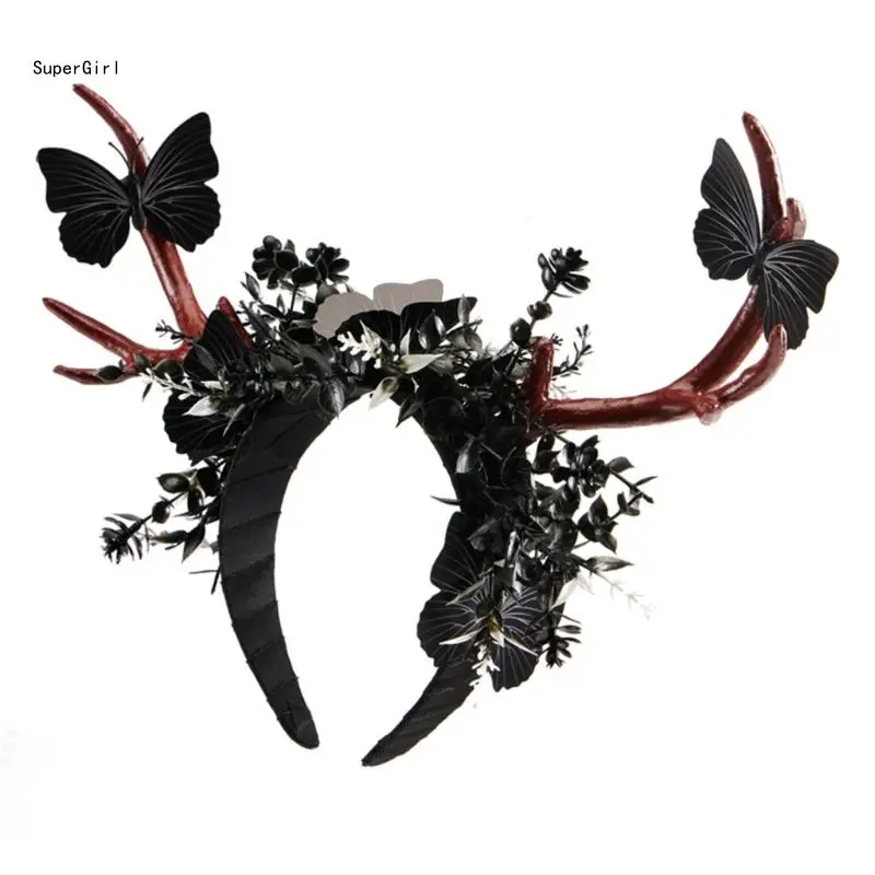 Eye Catching Antler Horn Headbands Girl Cosplay Headwear Antler Horn Fursuit Masquerades Halloween Cosplay Party J78E
Eye Catching Antler Horn Headbands Girl Cosplay Headwear Antler Horn Fursuit Masquerades Halloween Cosplay Party J78E