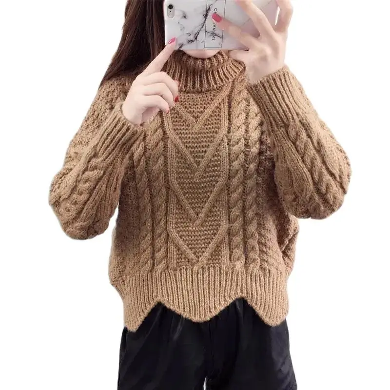 Autumn Winter New 2022 Pullover Sweater Women Loose Korean Version Crew Neck Knitting Shirt Solid Color Long Sleeves Wild Top
Autumn Winter New 2022 Pullover Sweater Women Loose Korean Version Crew Neck Knitting Shirt Solid Color Long Sleeves Wild Top