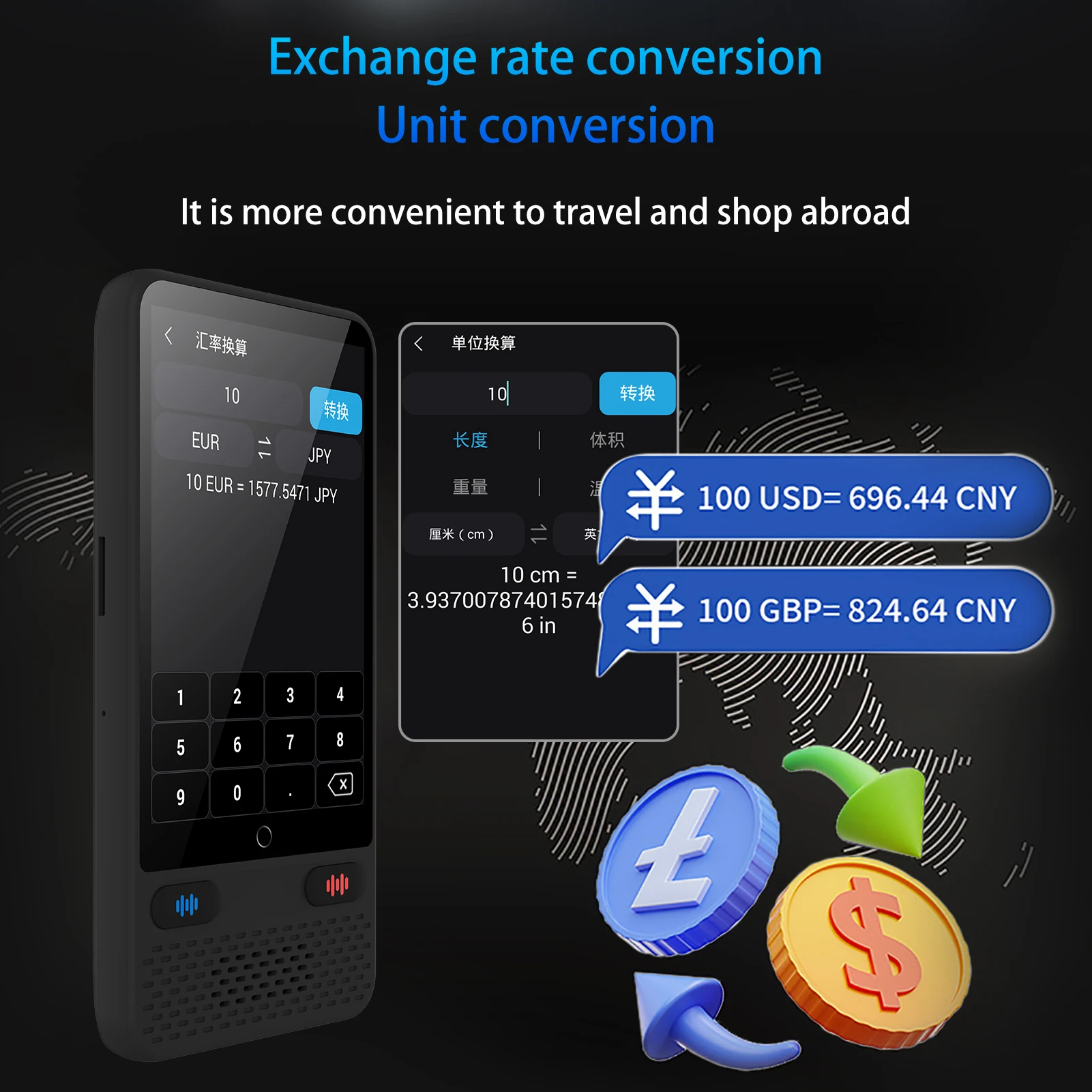 Portable Language Translator Device with 138 Languages Voice Translating 17 Offline Translation Simultaneous Interpretation