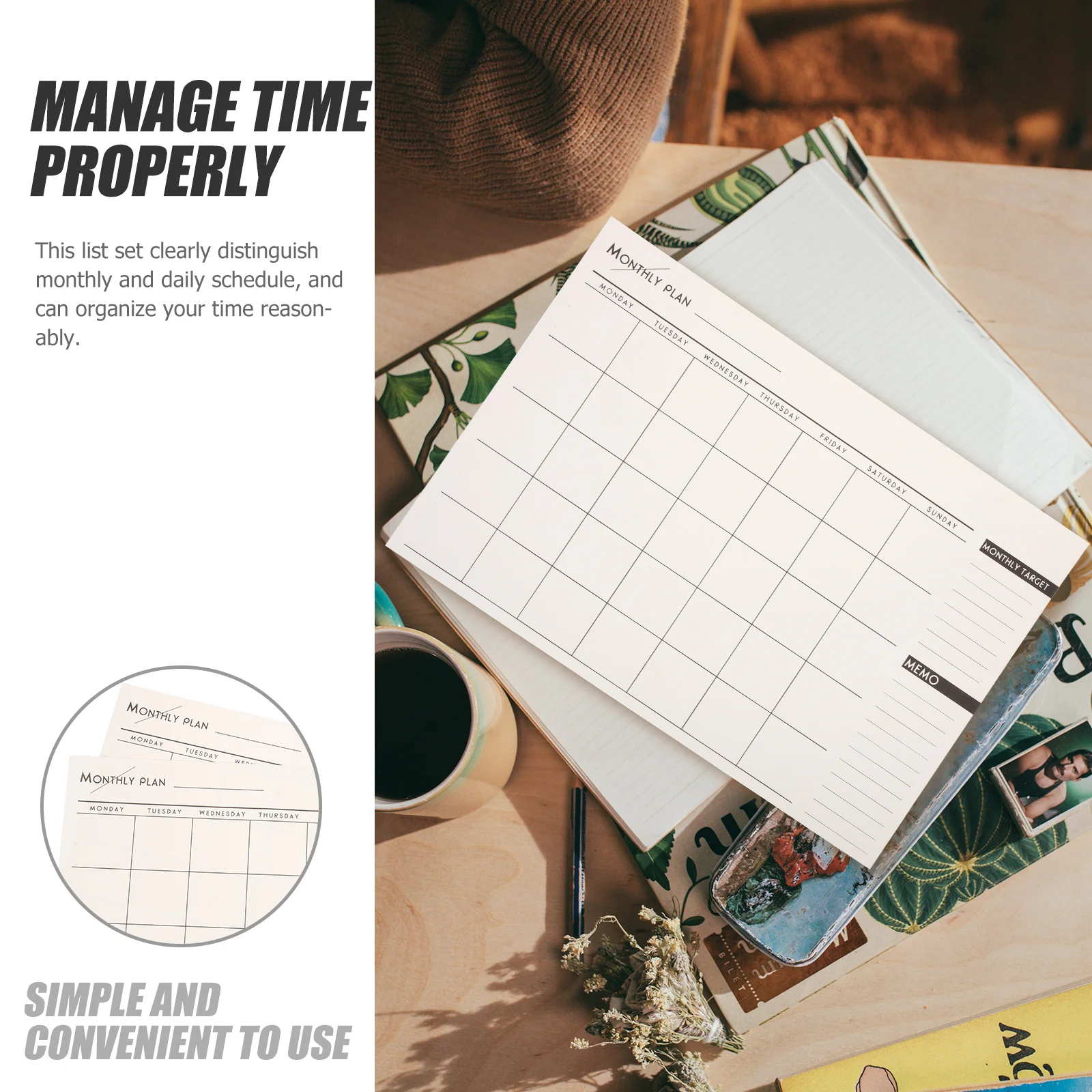 12 Pcs Memo Schedule Yearly Planner List Notepad Organize Time Annual Monthly Delicate Design Lightweight
12 Pcs Memo Schedule Yearly Planner List Notepad Organize Time Annual Monthly Delicate Design Lightweight