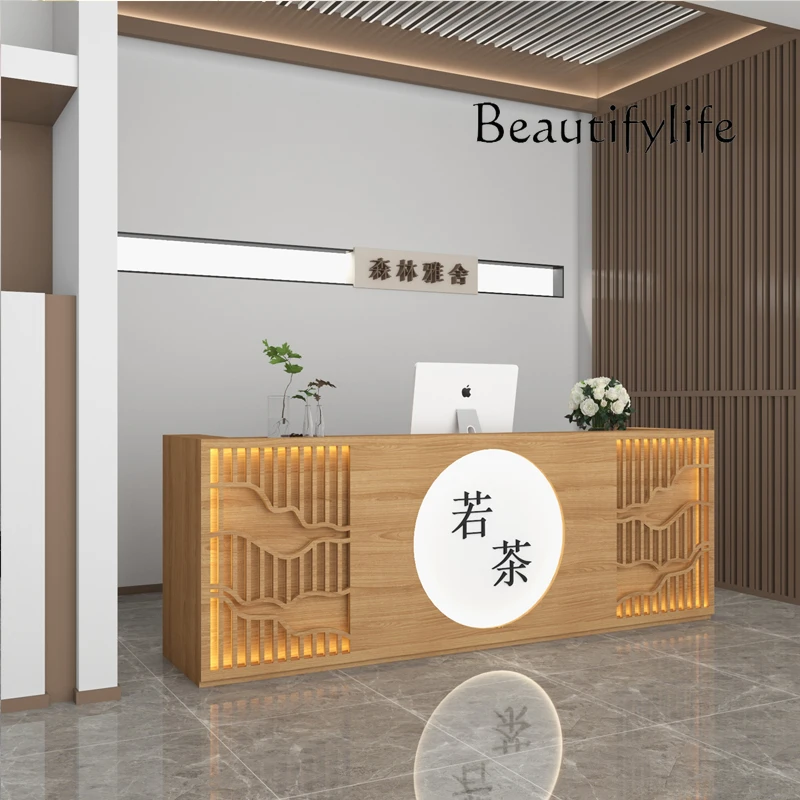 Stainless steel checkout page Modern simple high-end clothing store Beauty salon store reception desk
Stainless steel checkout page Modern simple high-end clothing store Beauty salon store reception desk